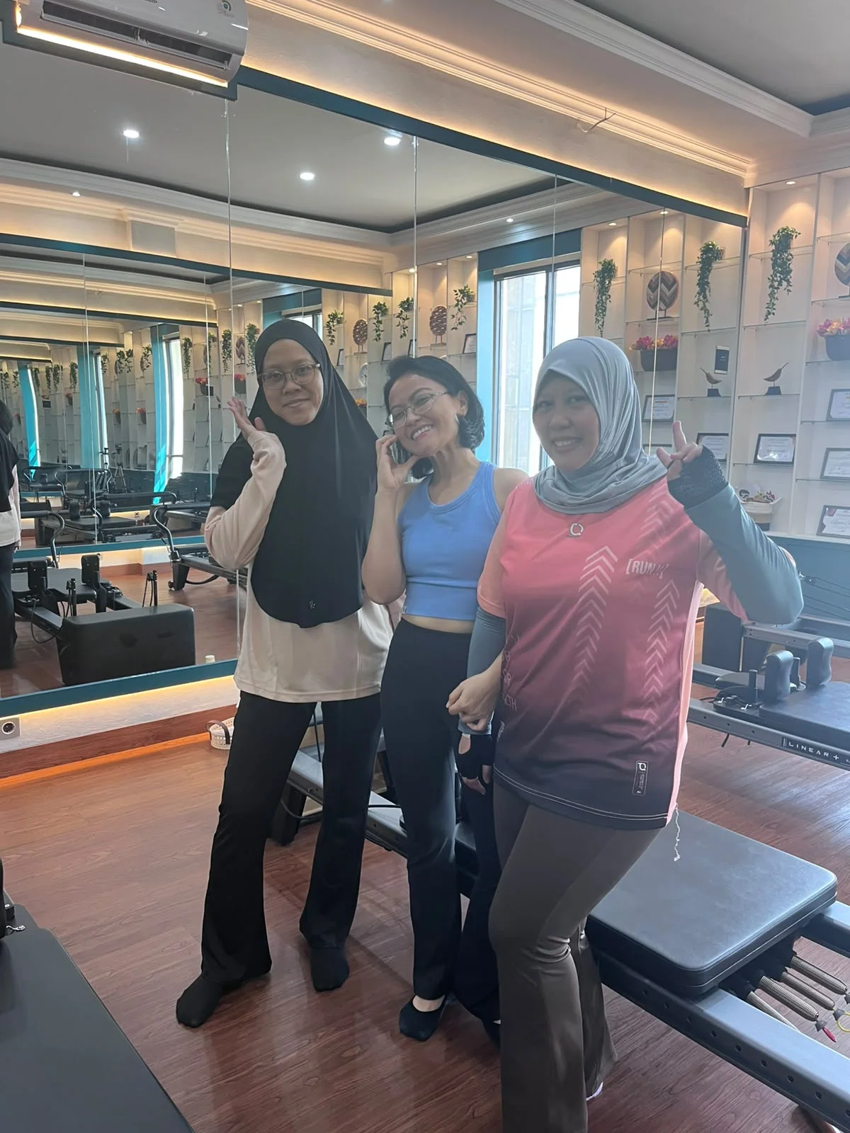 Liza Ariesta Pilates practice moment